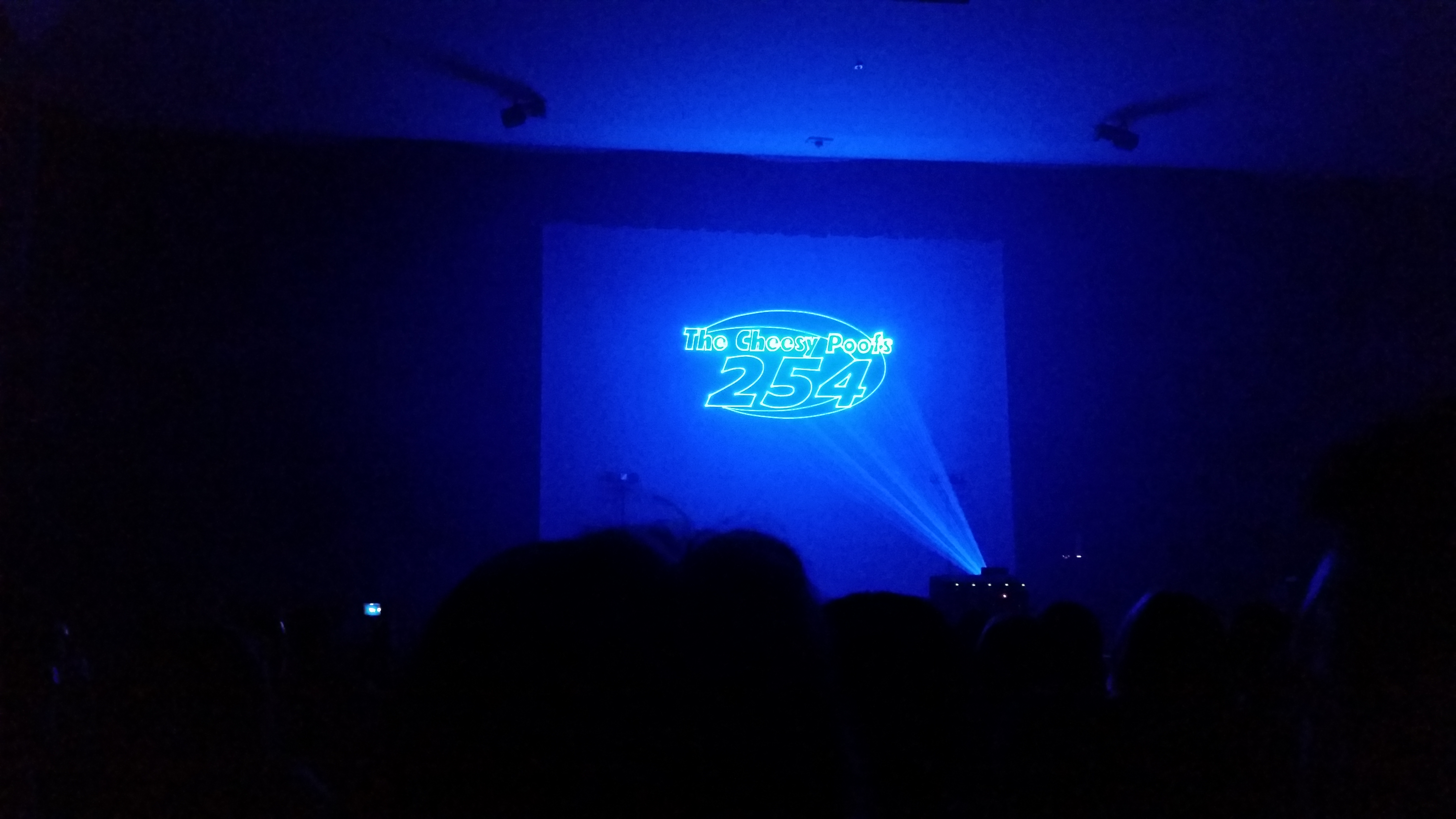 Friday night fun included an awesome laser show featuring 254's logo rearranging itself from 