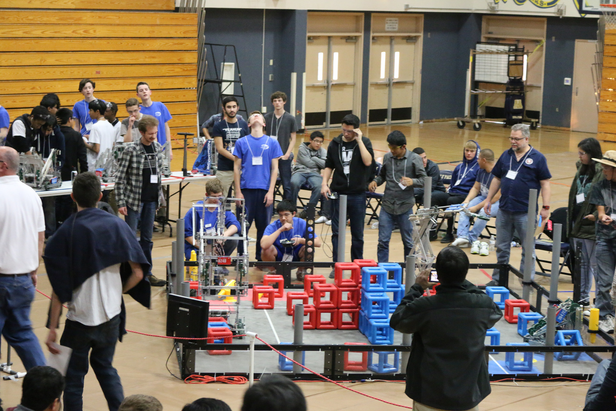Team 254F competing in the quarterfinals